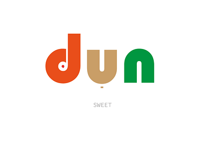 Dun means sweet branding graphic design