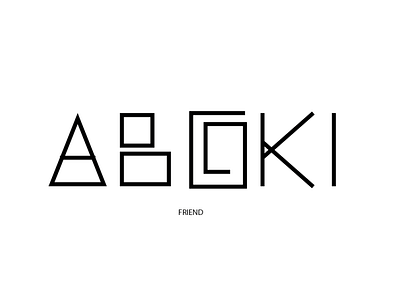 Aboki means friend branding design illustration typography