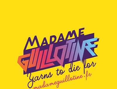 Madame Guillotine: identity logo typography