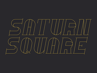 Saturn Square Logo band logo rock saturn square