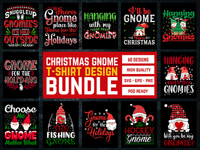 Best Christmas Holiday Gift Vector T-shirt Design Template for