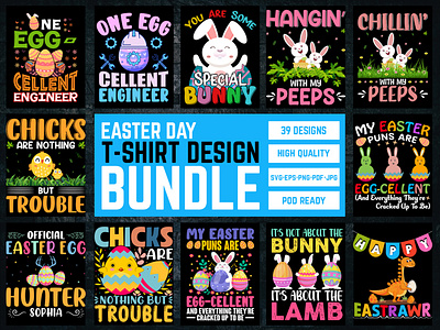 Easter Day T-Shirt Design Bundle
