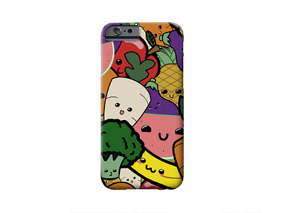 FrutasCutas: Dribbble x Threadless Playoff cute design fruit fruit and veg kawaii phone case