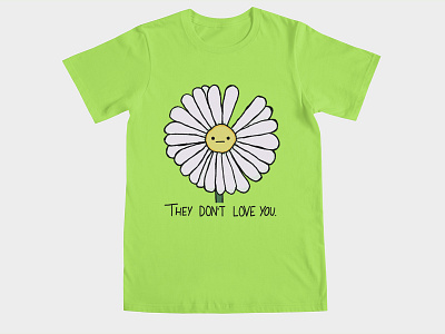 Dry Daisy (Dribbble x Threadless Playoff) daisy flower love rebound tee