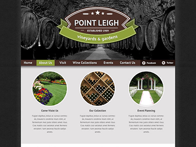Point Leigh Home Page responsive site user experience user interface web design