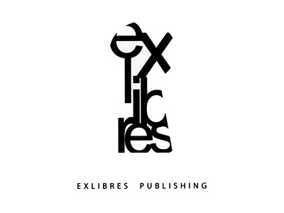 Ex Libres branding illustration lettering monochromatic publishing