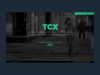 TCX  - Landing Page