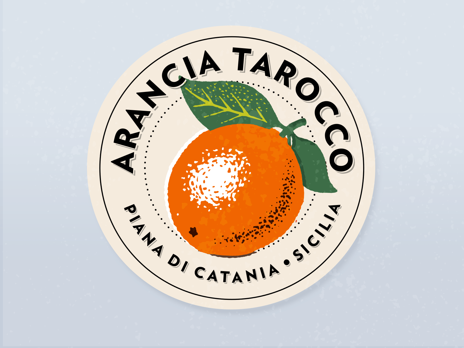 Tarocco orange branding design illustration illustrator italy label milwaukee orange typography