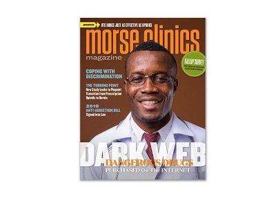 Morse Clinics magazine cover clinic color cvetan doctor ethnicity layout magazine magazine cover medical milwaukee portrait rehabilitation retouching typography