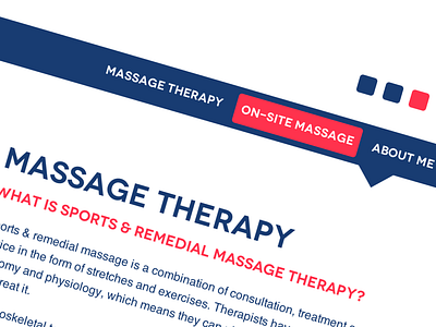 Massage therapist site website
