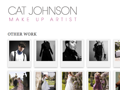Cat Johnson Make Up Artist css gallery logos