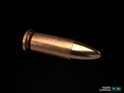 Bullet in 3D modeling and Texturing 3d animation graphic design motion graphics