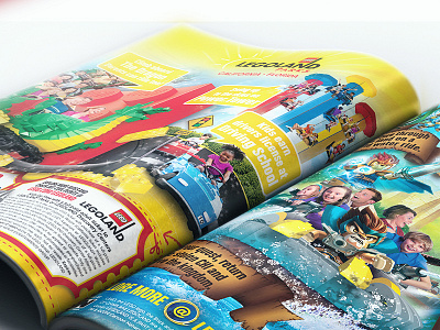 Legoland Double Spread Magazine Ad advertising artdirection graphicdesign layoutdesign magazinead