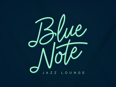 Blue Note Logo artdirection design graphicdesign logojazz lounge