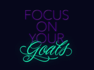 Focus on your goals design graphicdesign illustrator logo photoshop typography vector