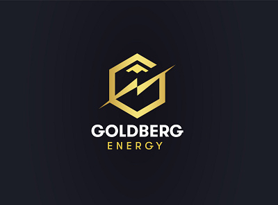 Goldberg Energy Logo Design (Concept) bolt brand identity branding design energy goldberg identity illustration lightning logo logotype mountain simple vector
