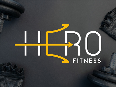 Hero Fitness Logo Design (Concept) brand identity branding design fitness gym hero identity illustration logo logo mark logodesign trident vector