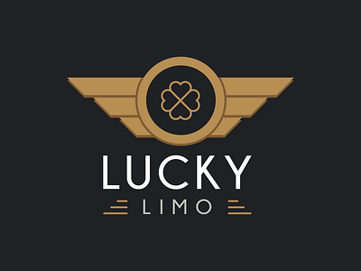 Lucky Limo - Logo Design black brand brand identity cloves creative dark design identity illustration limo logo logo mark logodesign logotype lucky minimal symbol typography vector