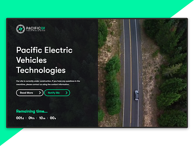 Coming Soon - Electric Vehicle design electric electric vehicle ev interface landing page minimal pacific technology ui under construction ux web web design website