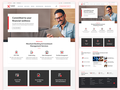 Kuber Capital - Lading Page bank banking capital clean creative design fintech interface landing landing page minimal payment typography ui ui design ux web web design website design