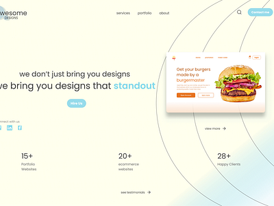 Awesome Designs Landing page