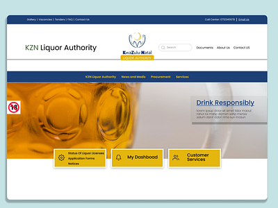 KZN LIQUOR LANDING PAGE WEB DESIGN