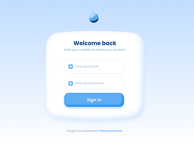 Login / Sign in (UI Claymorphism Design) claymorphism contact form input form lig in sign in ui ux web design