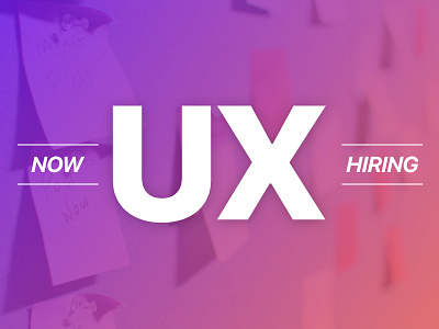 Hiring UX Product Designers