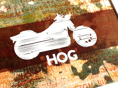 Hog hog motorcycle print