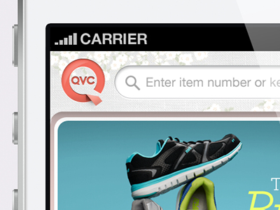 QVC App Revise Concept design iphone photoshop