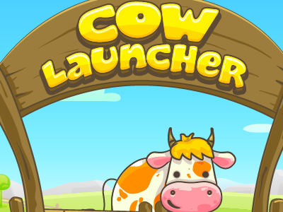 Cow Launcher 2d cow dev7studios game html5 launcher