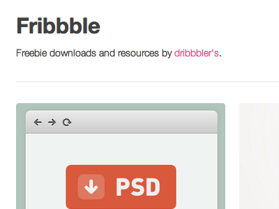 Fribbble dev7studios download free freebie fribbble psd