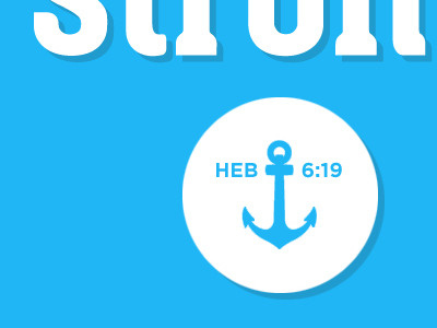Hebrews 6:19 anchor bible blue typography verse wallpaper