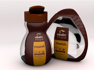 Embalagens Vitalin 3d graphic design package product design