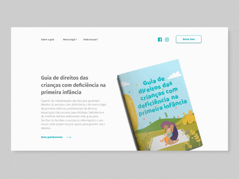 Landing page layout study