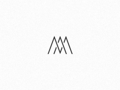 AM Monogram a blogger brand geometric logo m monogram sharp triangle