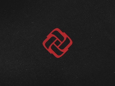 Logo Concept abstract brand d diamond emblem logo mark negative red space square symbol