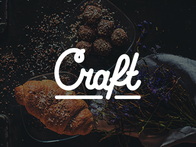 Craft Custom Lettering bakery brand cafe calligraphy coffee coffeeshop craft food lettering logo restaurant smooth