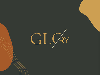 GLORY Fashion Logo autumn bird branding dark fashion feather glo glory line line art logo mood phoenix single line slash