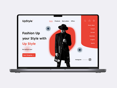 Clothing brand e-commerce Landing page apparel clothing ecommerce fashion landing page online store