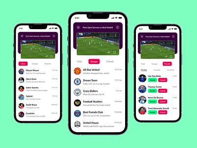 Football Streaming App - Live video