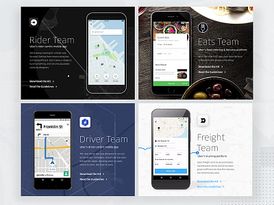 Uber Design Platform - Teams Pages app design hero landing layout uber uber design web website