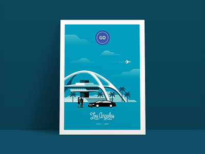 Los Angeles app driver global illustration new driver app poster redesign uber uber design