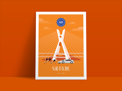 São Paulo app dirver illustration iterate poster product design redesign sao paulo uber uber design