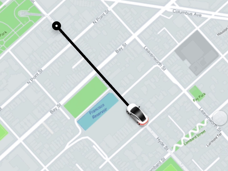 Share Trip Reminder drive map microinteractions mobile motion uber uber design