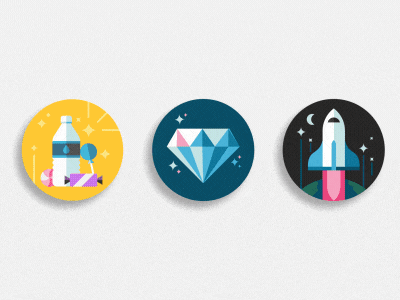 Compliments - Animated animated illustrations animation badges compliments gif motion design product design uber uber design