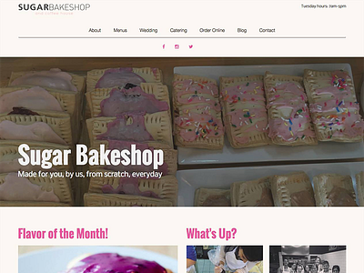 Sugar Bakeshop Redesign