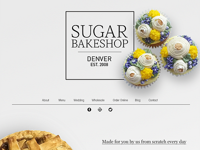 Bakery Website design home page landing page mockup ui uiux ux web website wip