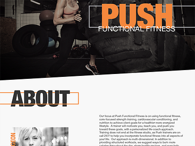 Fitness Website design home page landing page mockup ui uiux ux web website wip