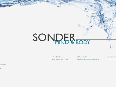 Sonder Again design home page landing page mockup personal website portfolio uiux website wip